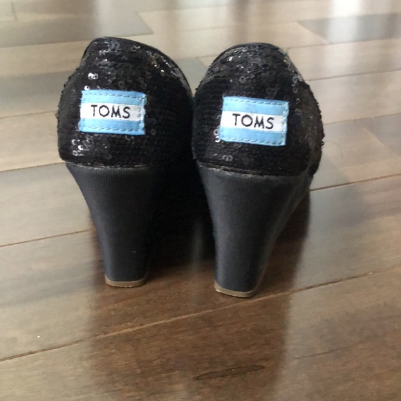 Toms sparkly wedges - Picture 3 of 4